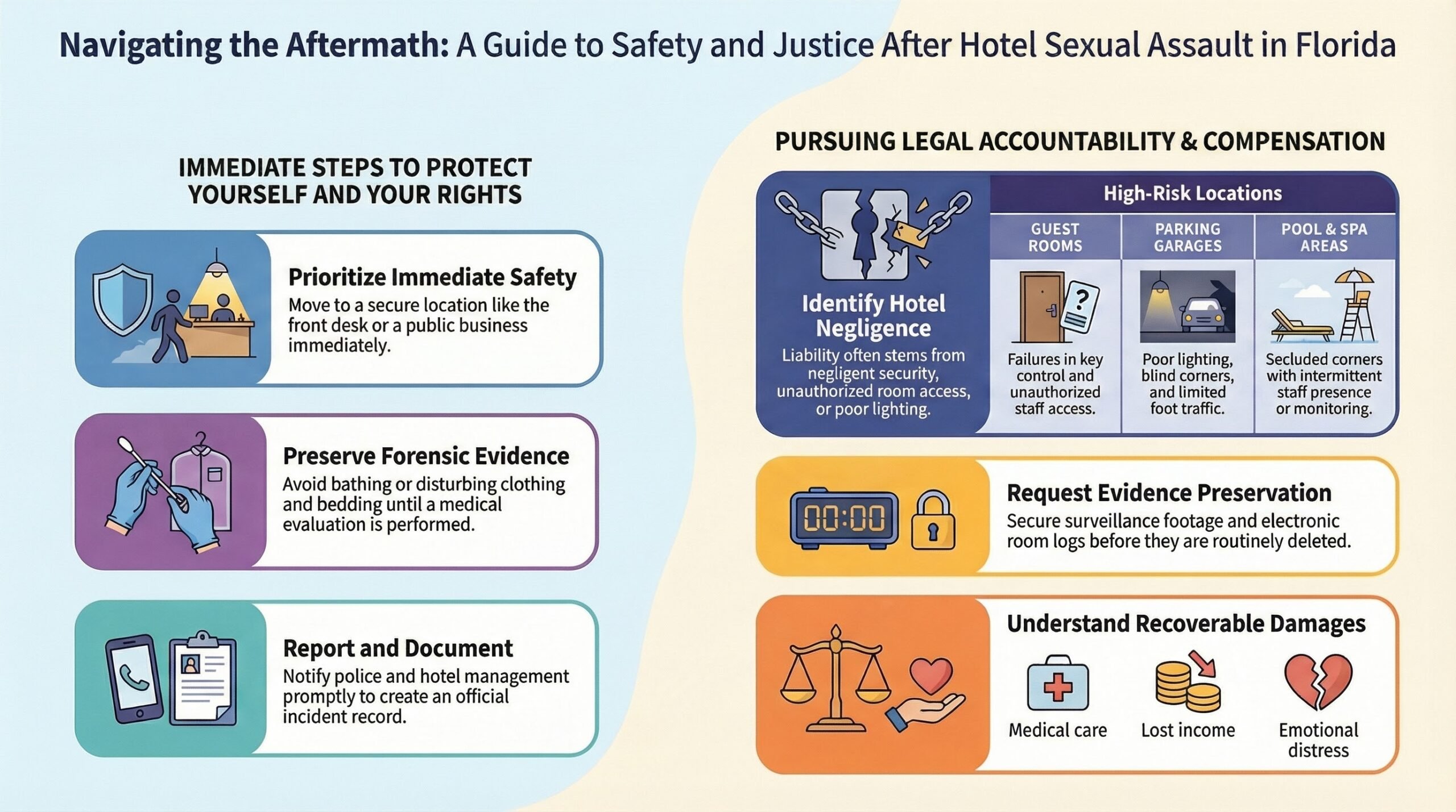 Guía de Agresión Sexual en Hoteles de Florida