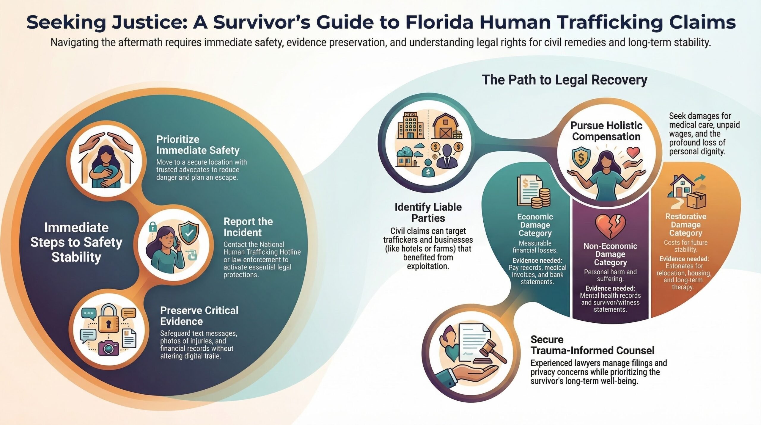 Guía de Reclamaciones por Trata de Personas en Florida