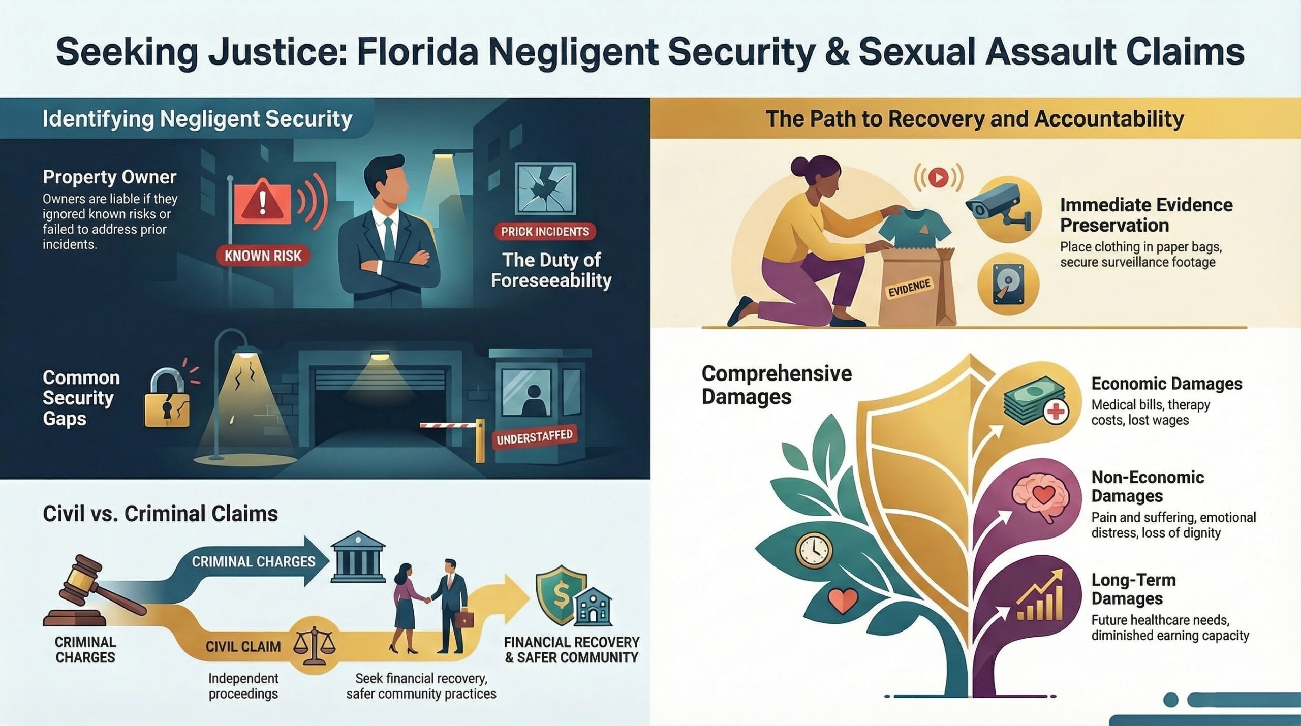 Guía de Reclamaciones por Negligencia en Seguridad en Florida