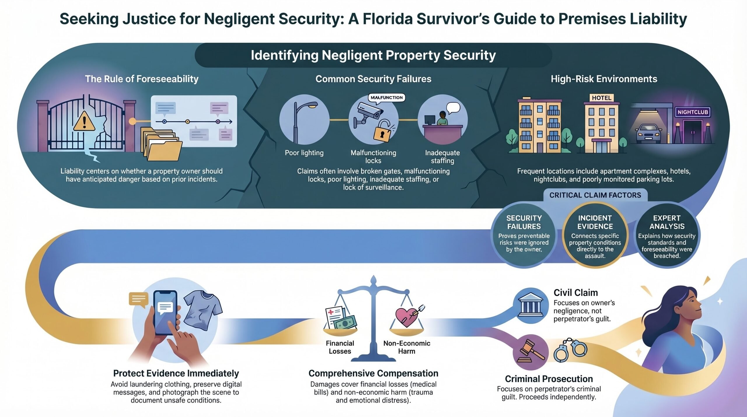Guía de Reclamaciones por Seguridad Negligente en Florida