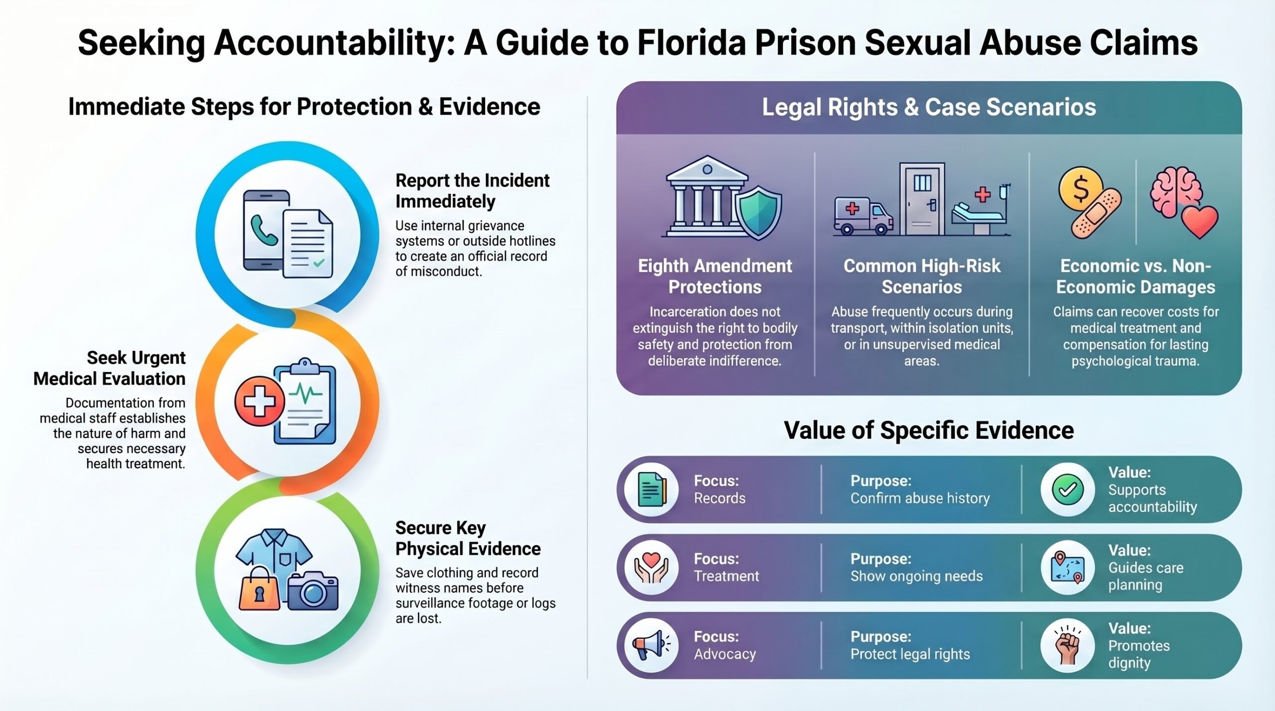 Guía de Reclamaciones por Abuso en Prisión en Florida