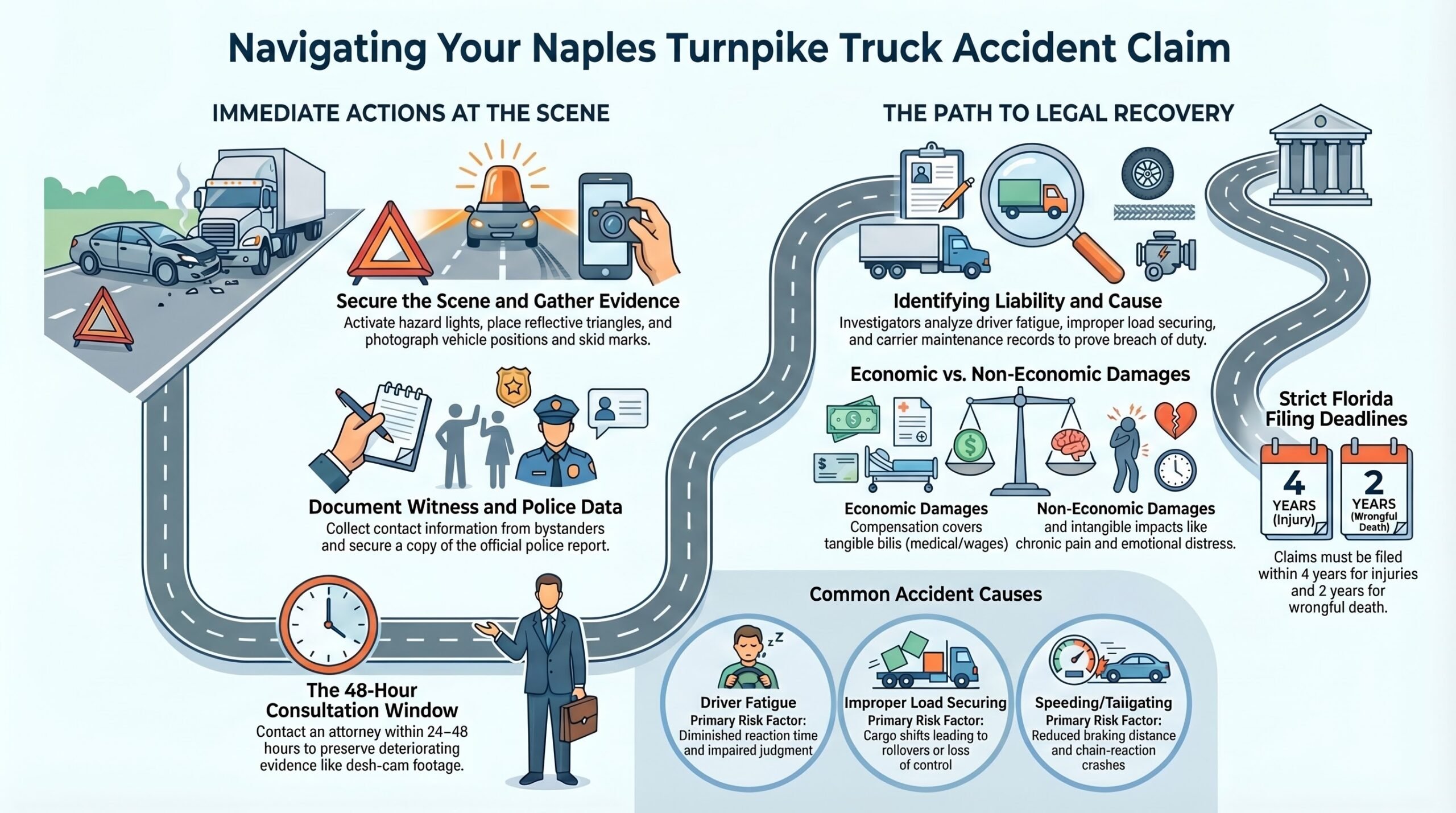 Naples Turnpike Truck Accident Injury Lawyer