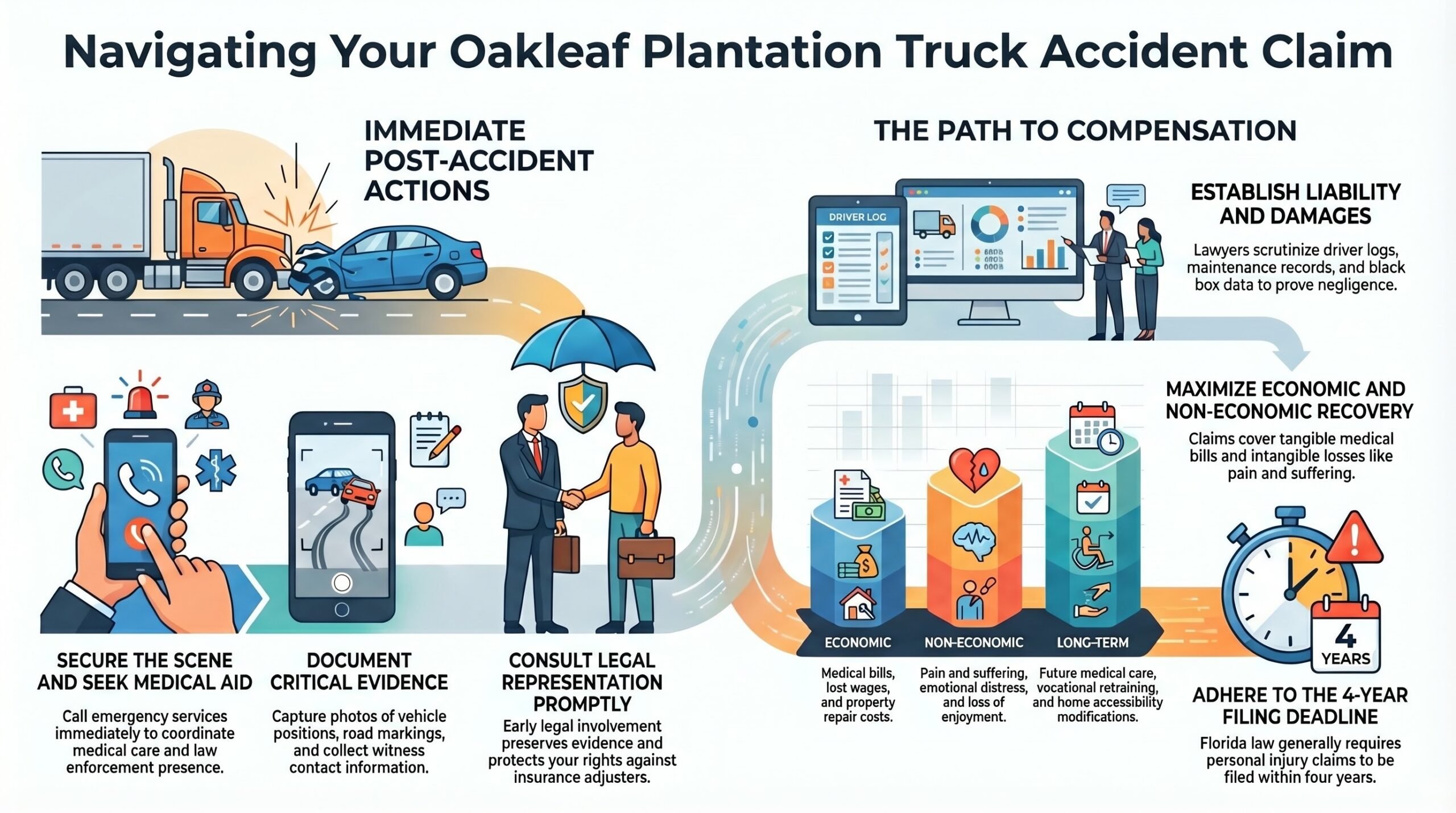 Oakleaf Plantation Truck Accident Injury Lawyer