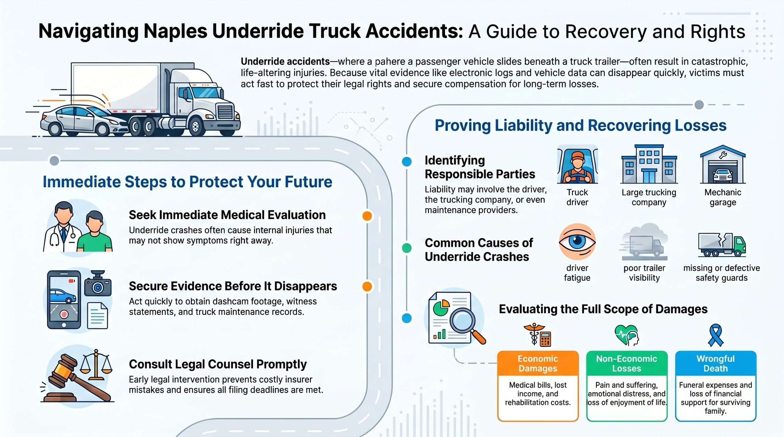 Guía de Recuperación de Accidentes de Camiones con Underride