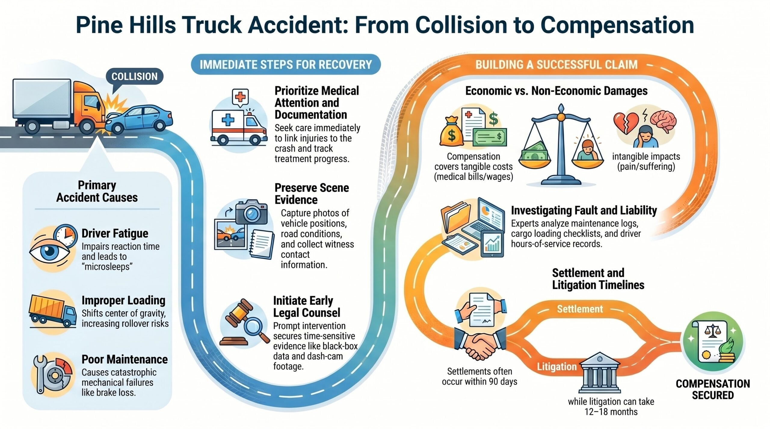 Pine Hills Truck Accident Injury Lawyer