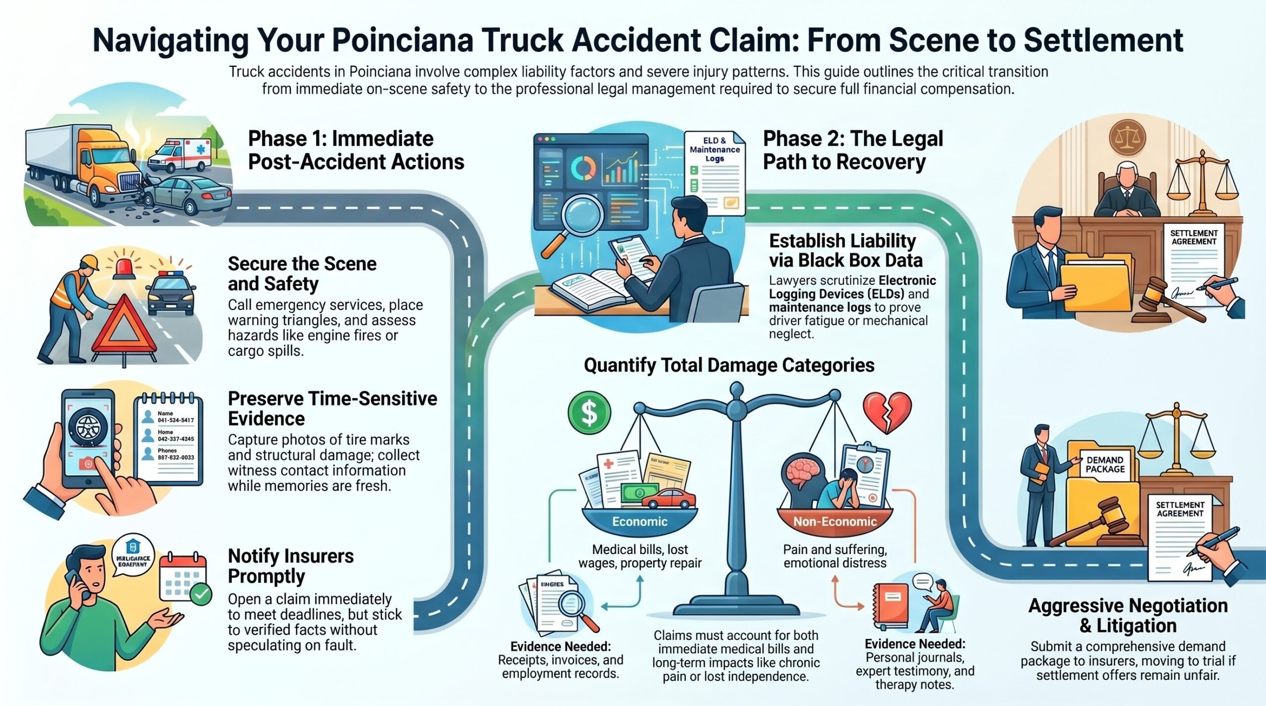 Poinciana Truck Accident Injury Lawyer