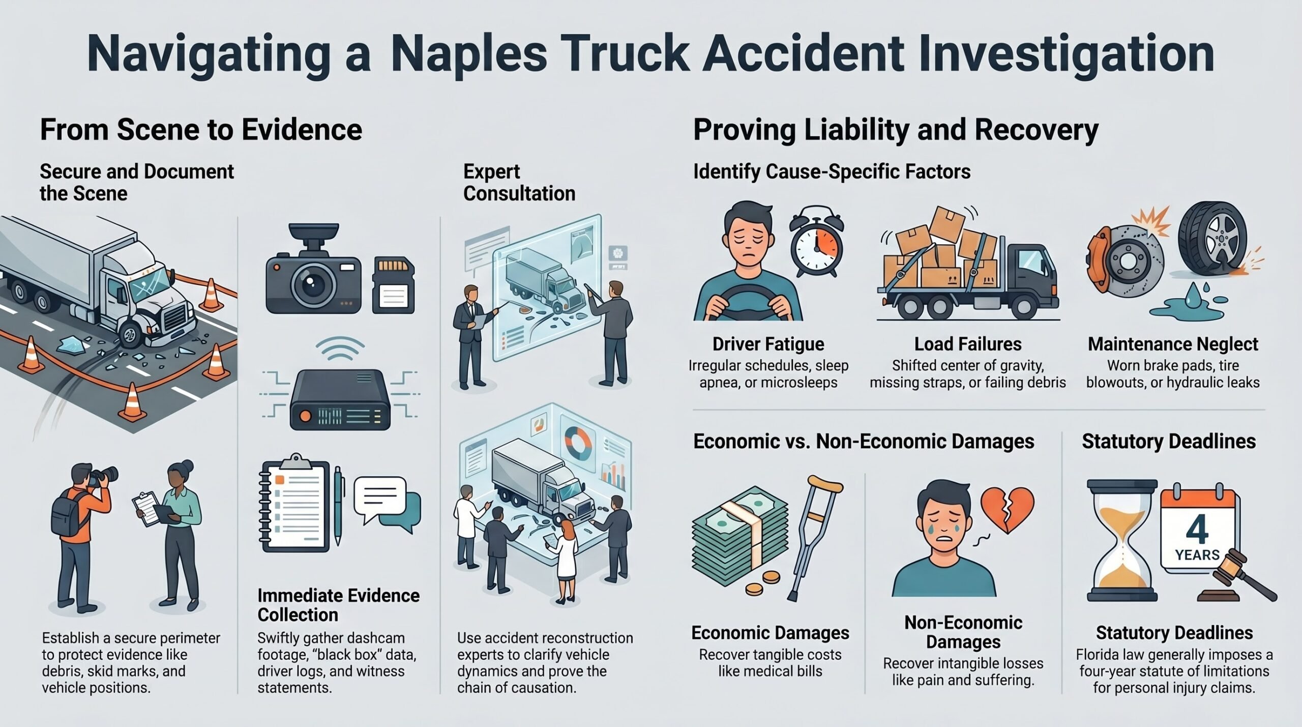 Abogado de Investigación de Accidentes de Camiones en Naples