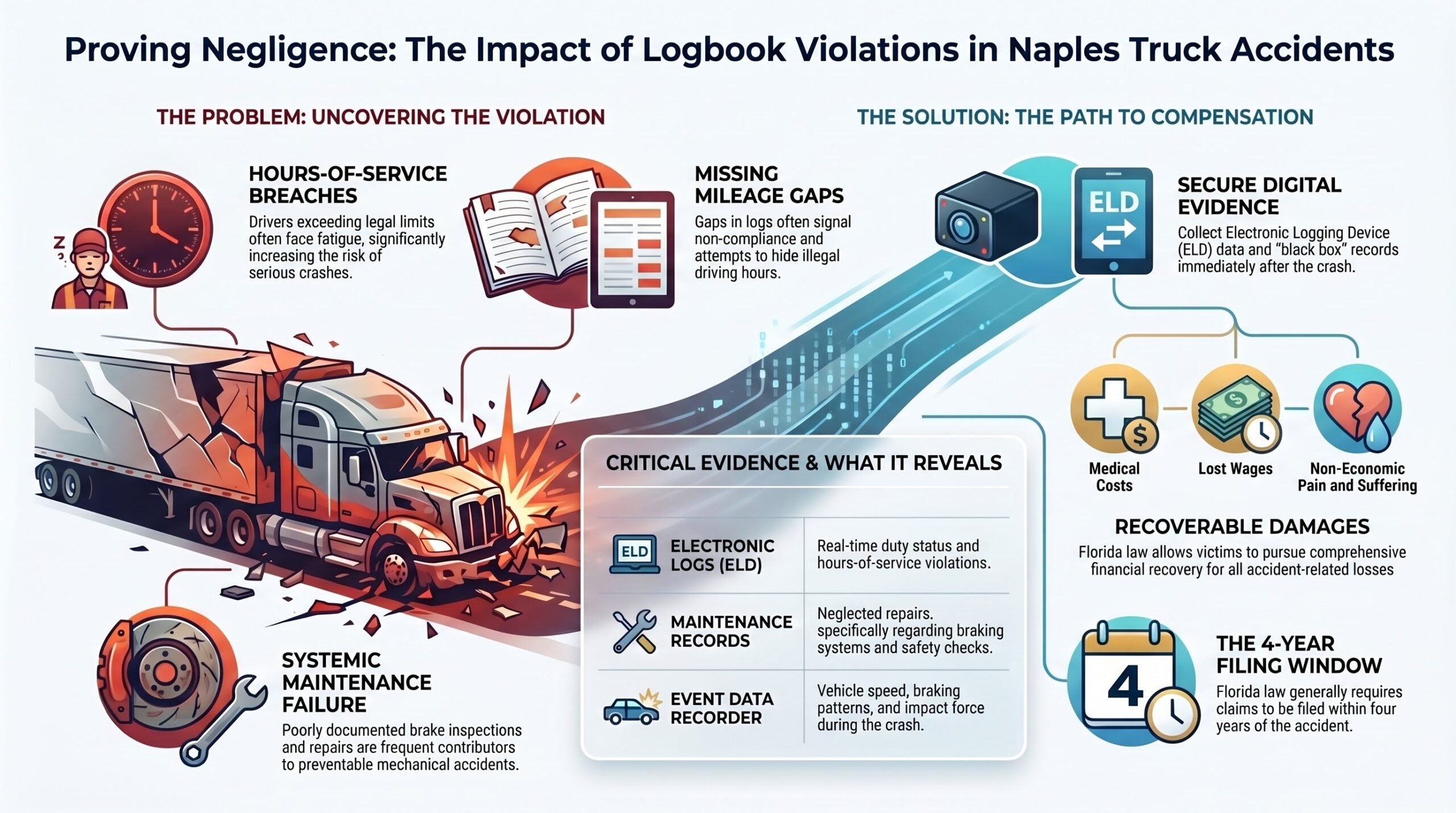 Naples Truck Accident Logbook Violations Lawyer