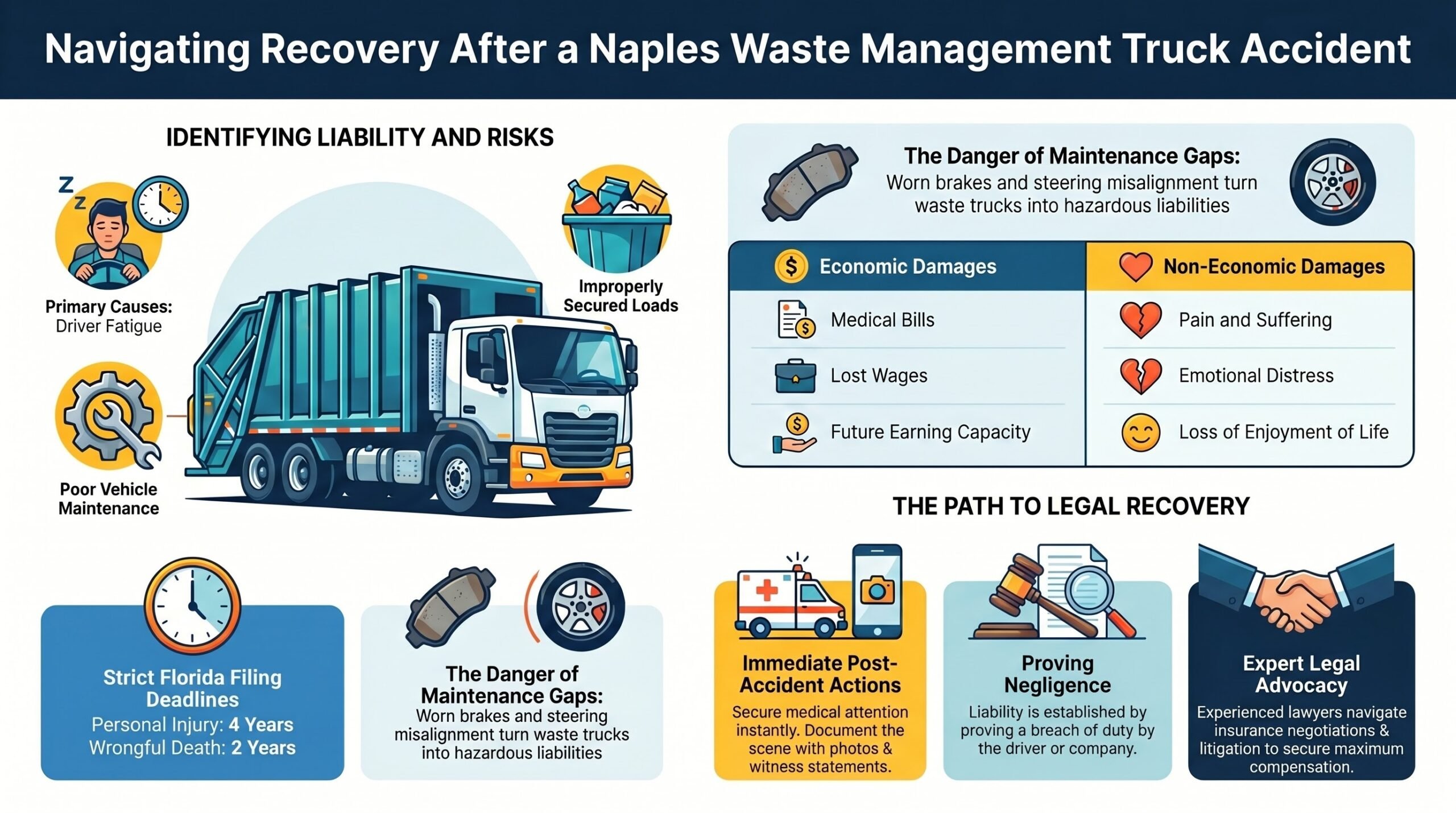 Naples Waste Management Truck Accident Injury Lawyer