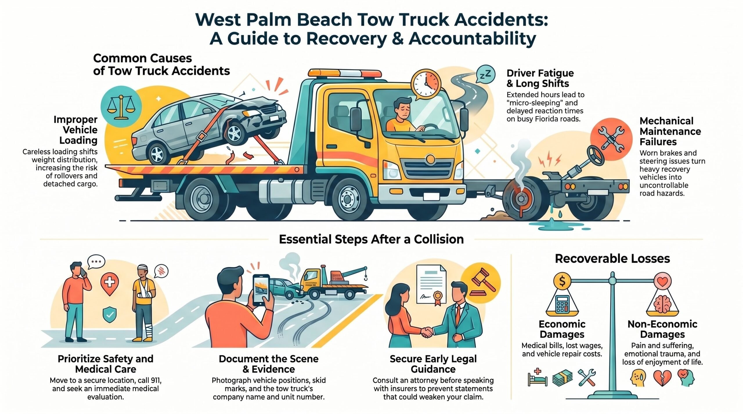 Abogado de Lesiones por Accidentes de Camiones de Remolque en West Palm Beach