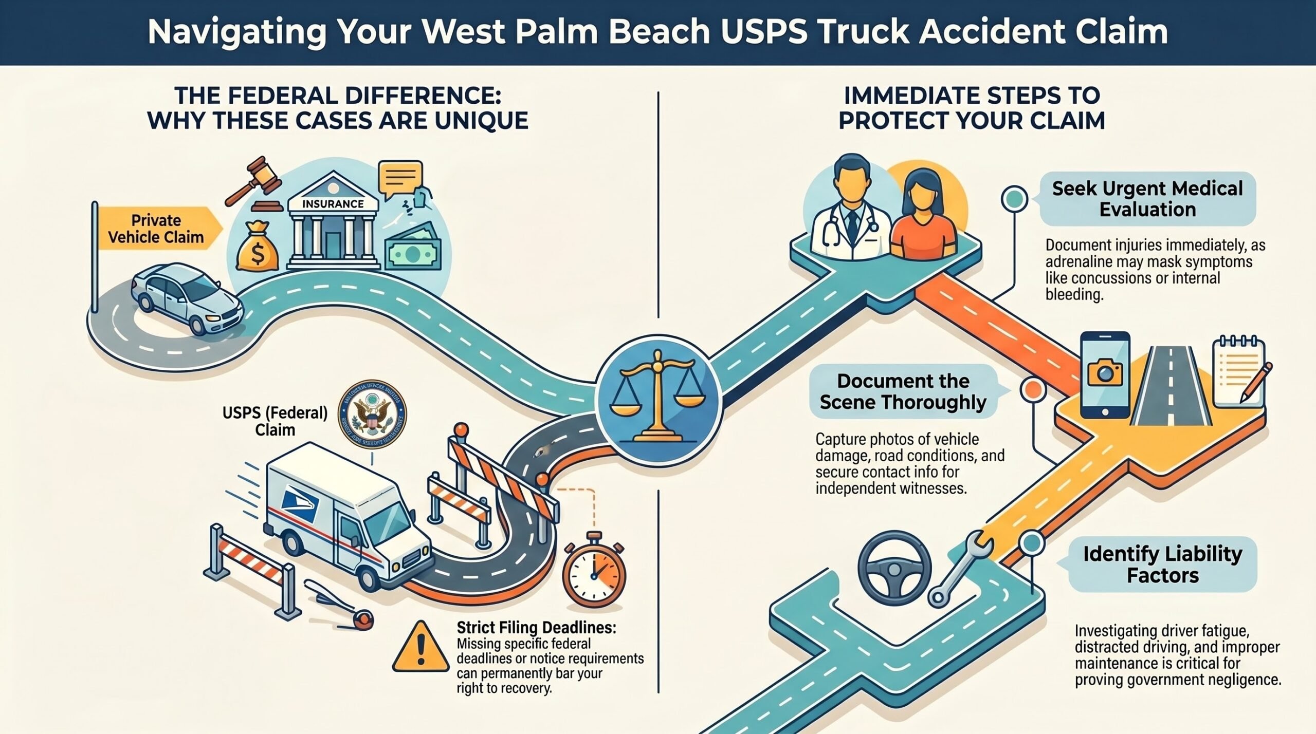 West Palm Beach USPS Truck Accident Injury Lawyer