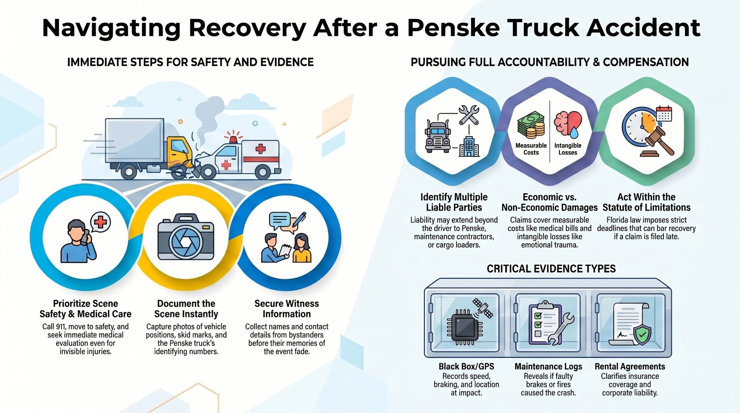 Abogado de Lesiones por Accidentes de Camiones Penske en West Palm Beach