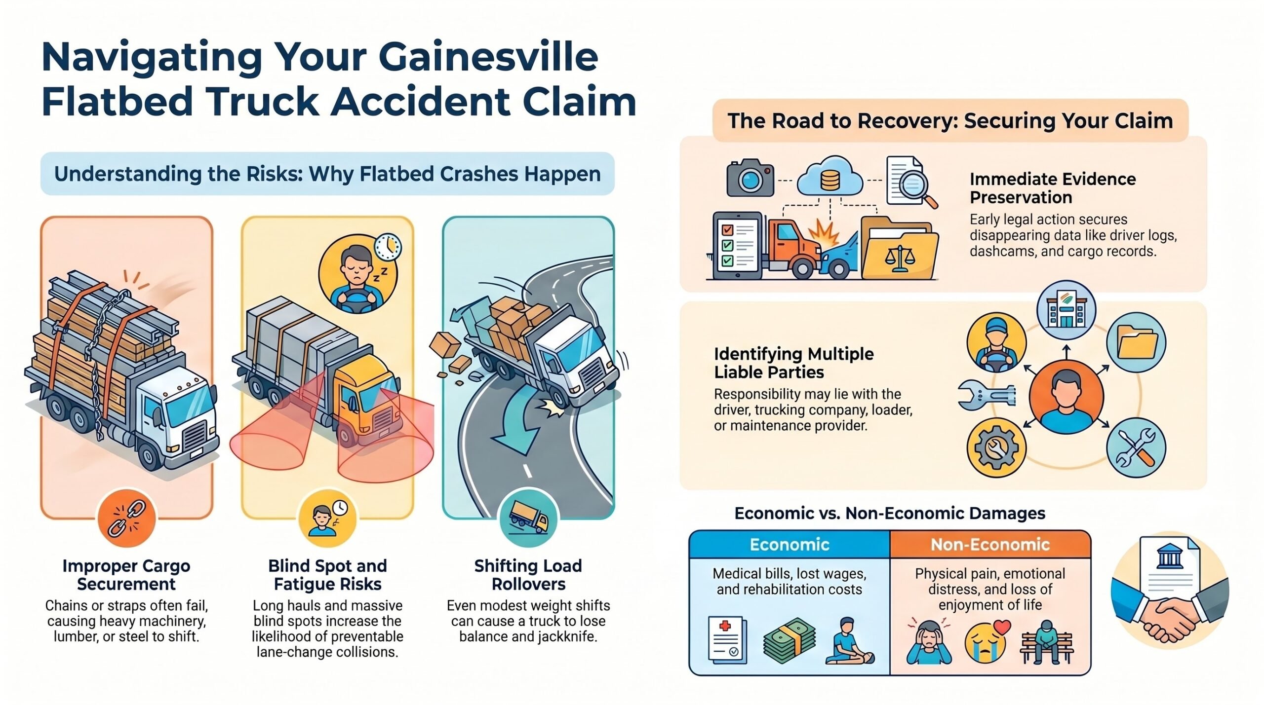 Abogado de Lesiones por Accidentes de Camiones de Plataforma en Gainesville