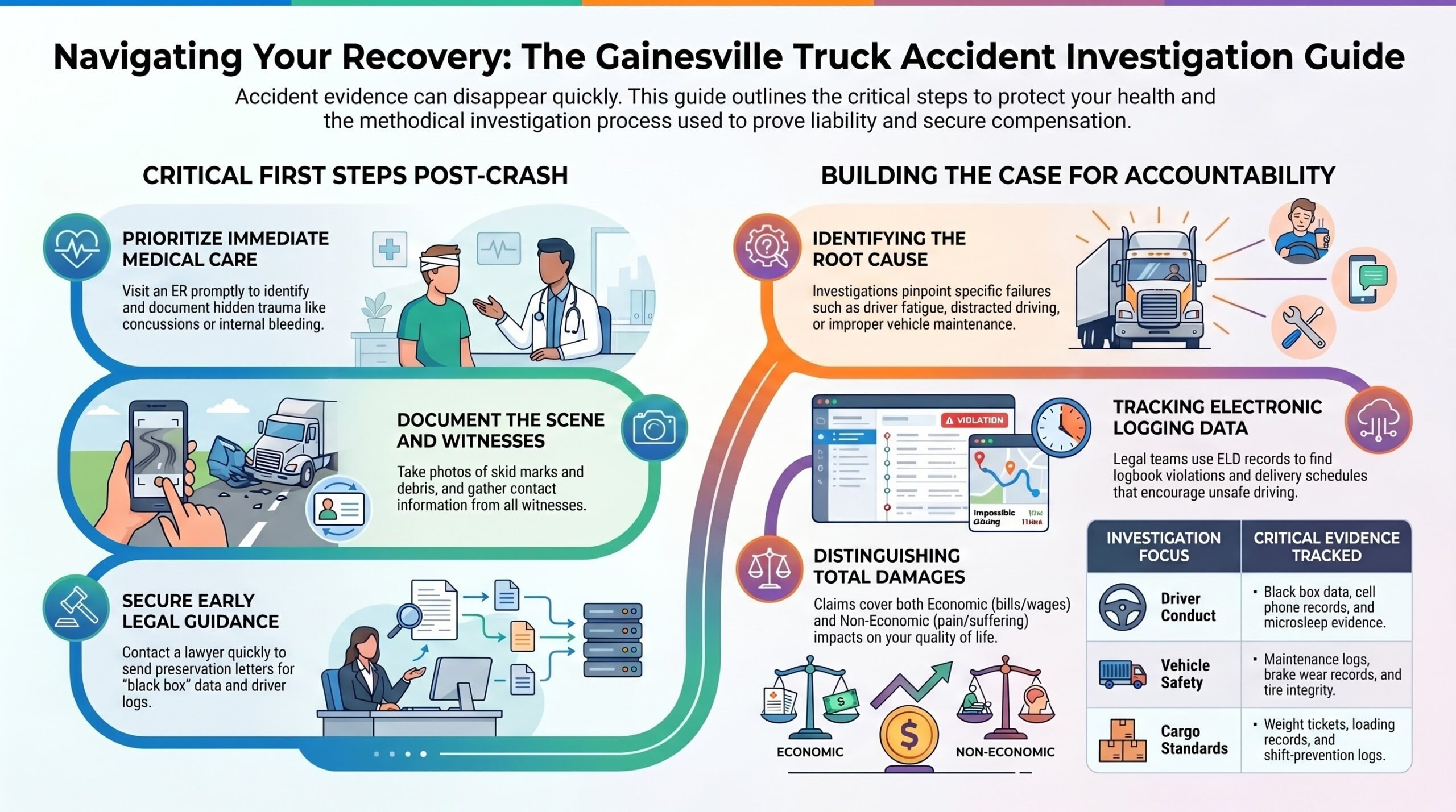 Abogado de Investigación de Accidentes de Camión en Gainesville