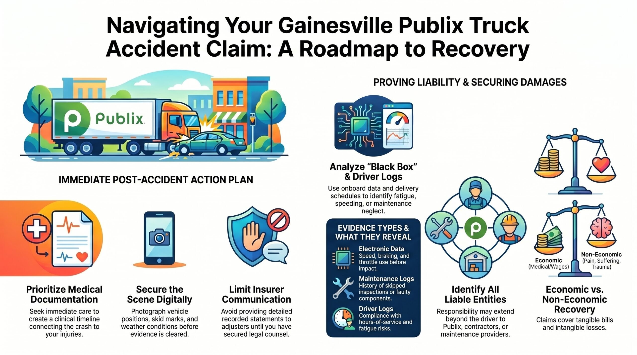 Abogado de Lesiones por Accidente de Camión de Publix en Gainesville