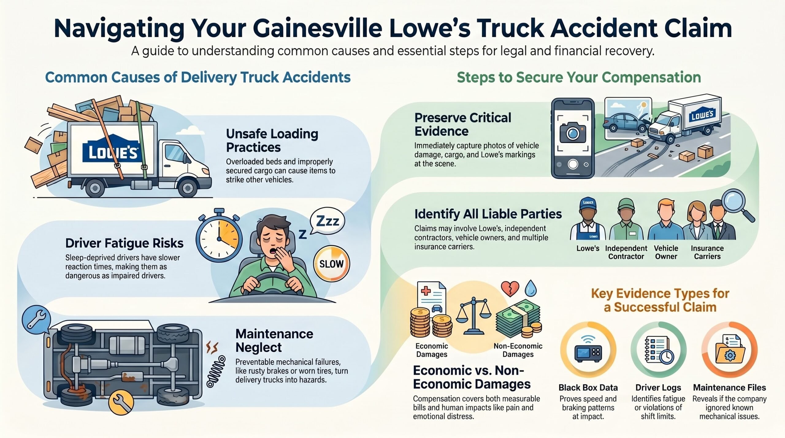 Abogado de Lesiones por Accidentes de Camiones de Gainesville de Lowe's