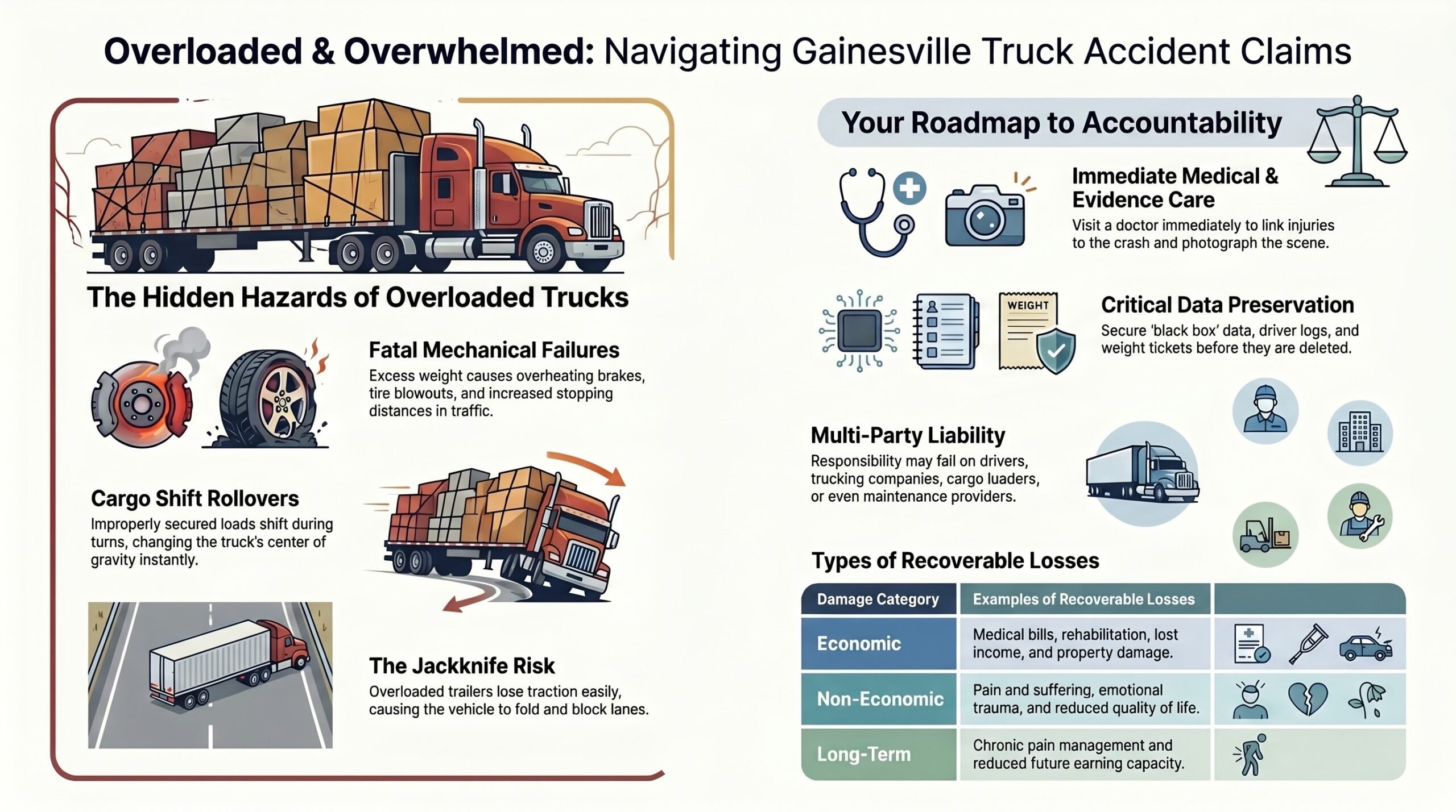 Navegando Reclamaciones de Accidentes de Camiones en Gainesville
