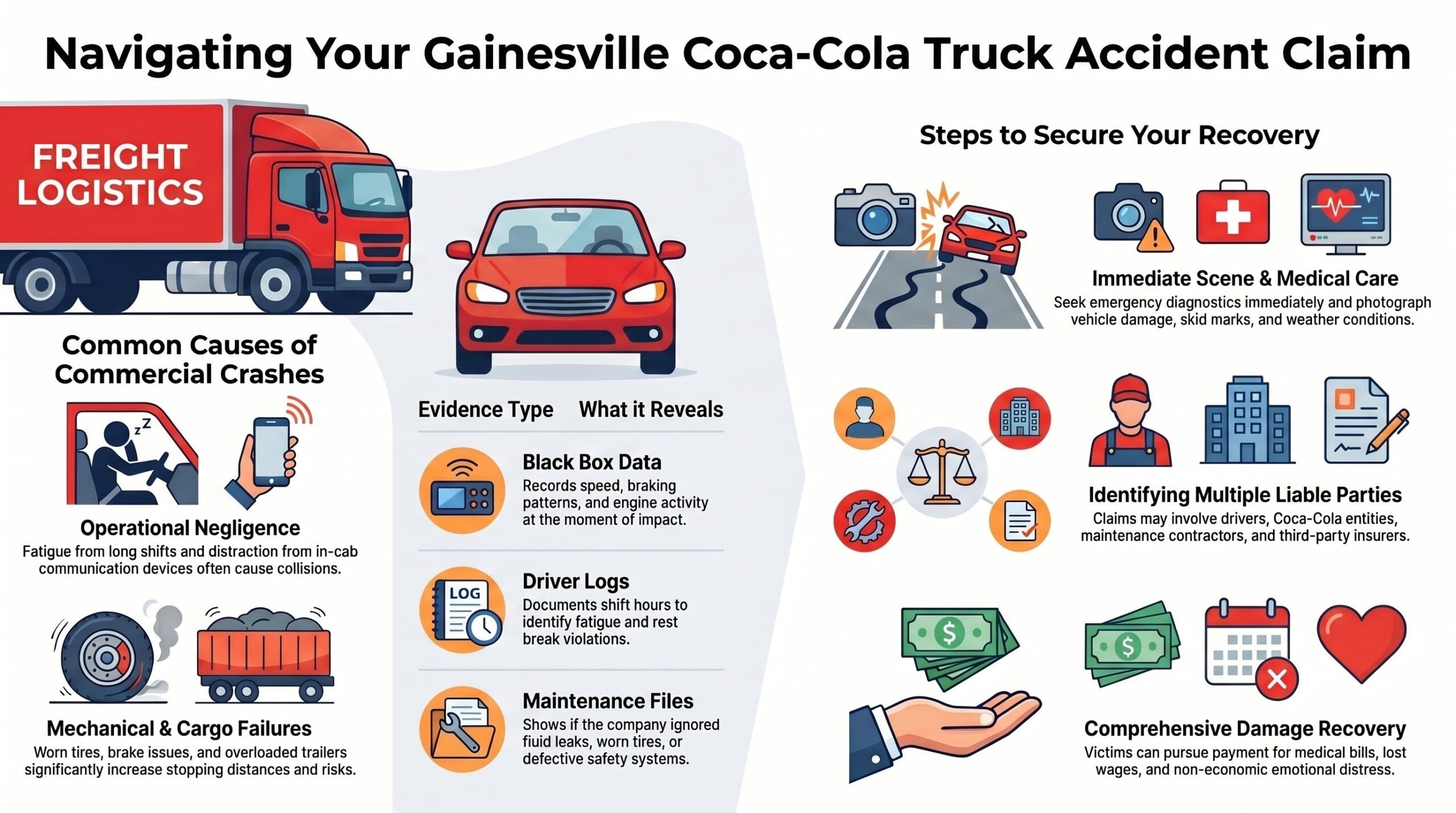 Abogado de Lesiones por Accidentes de Camiones de Coca-Cola en Gainesville