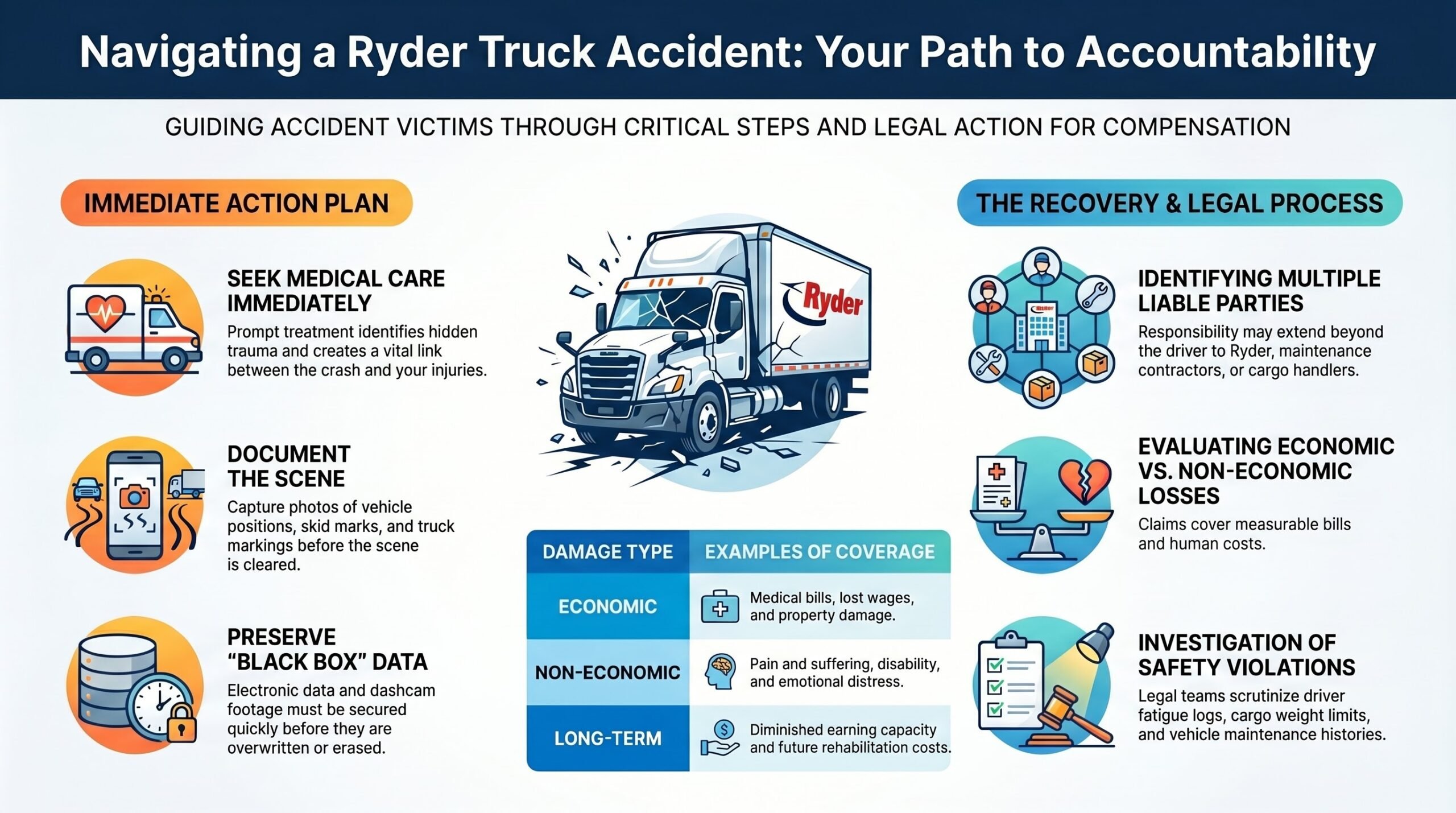 Abogado de Lesiones por Accidentes de Camiones Ryder en Gainesville