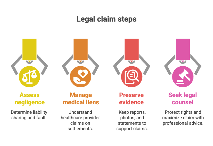 Legal claim steps