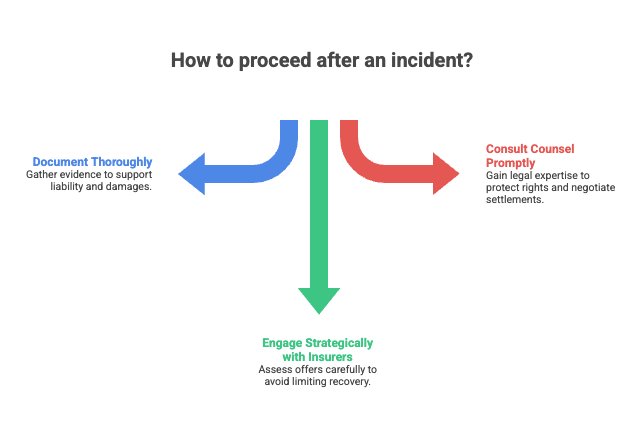 How to proceed after an incident?