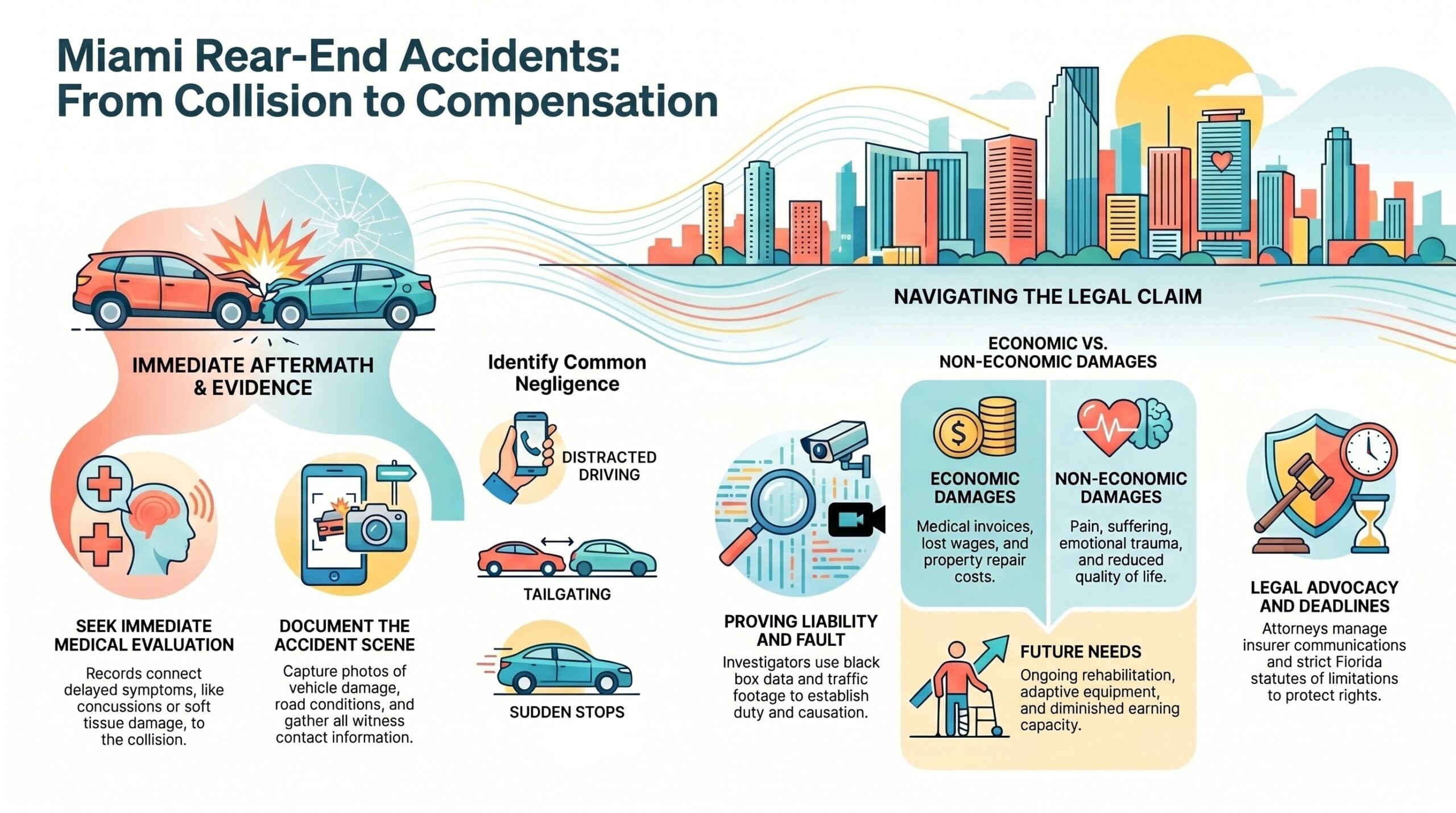 Guía de Accidentes por Alcance en Miami