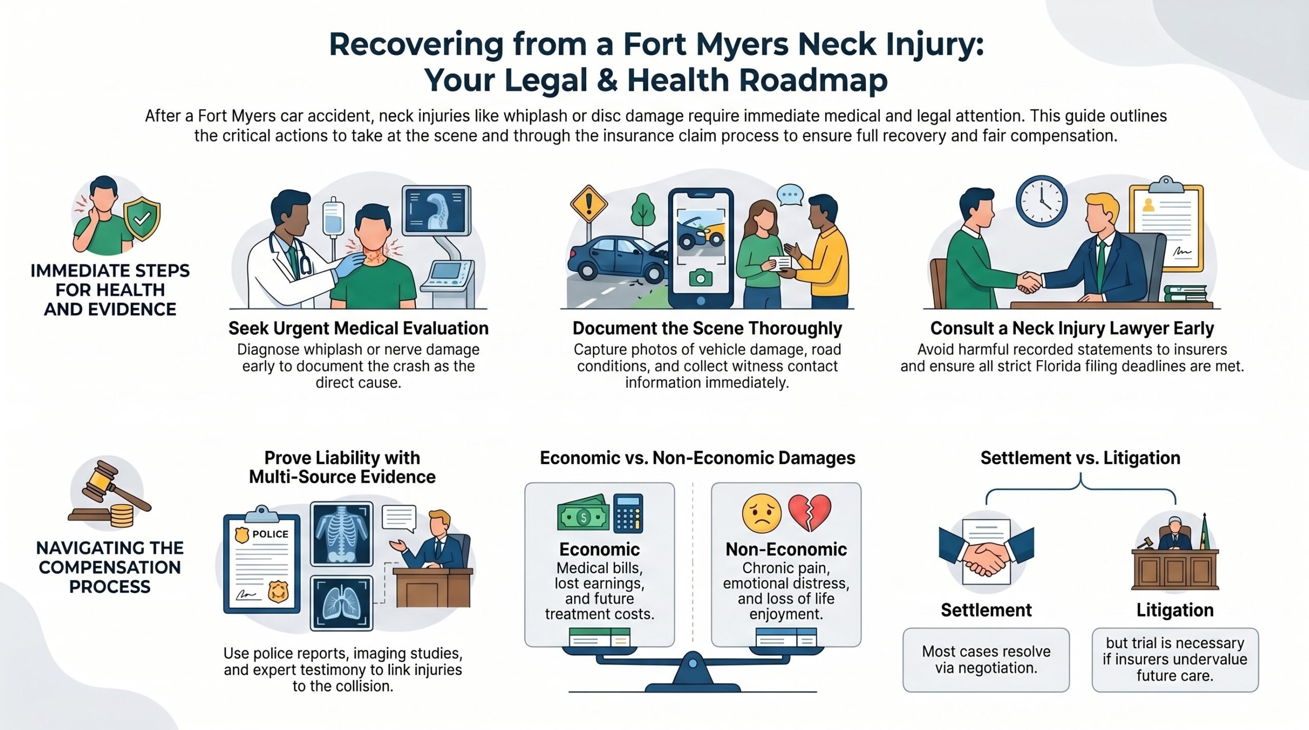 Neck Injury Legal Health Roadmap