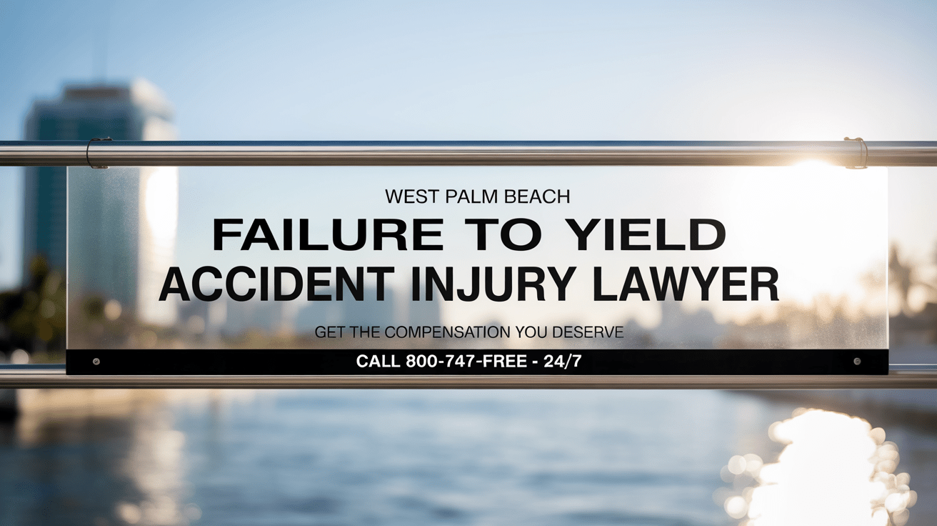 West Palm Beach Failure To Yield Accident Injury Lawyer