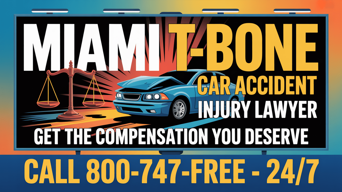 Abogado de lesiones por accidente de coche T-Bone en Miami