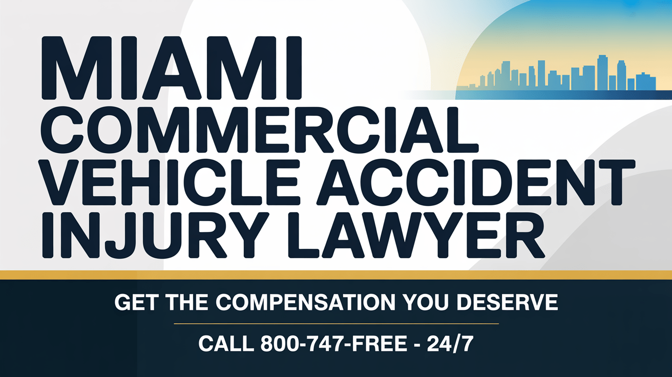 Miami Commercial Vehicle Accident Injury Lawyer
