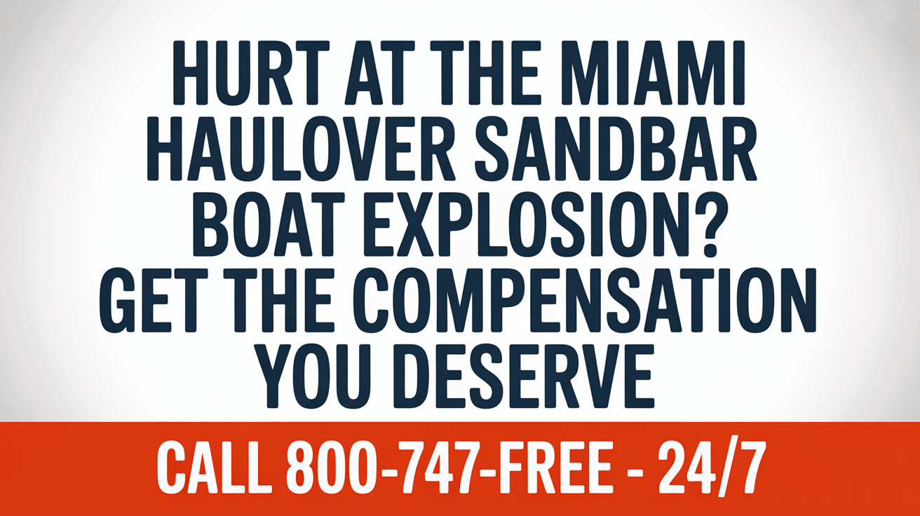 Mass Casualty Explosion at Miami Haulover Sandbar Leaves 11 Injured: What Victims Need to Know