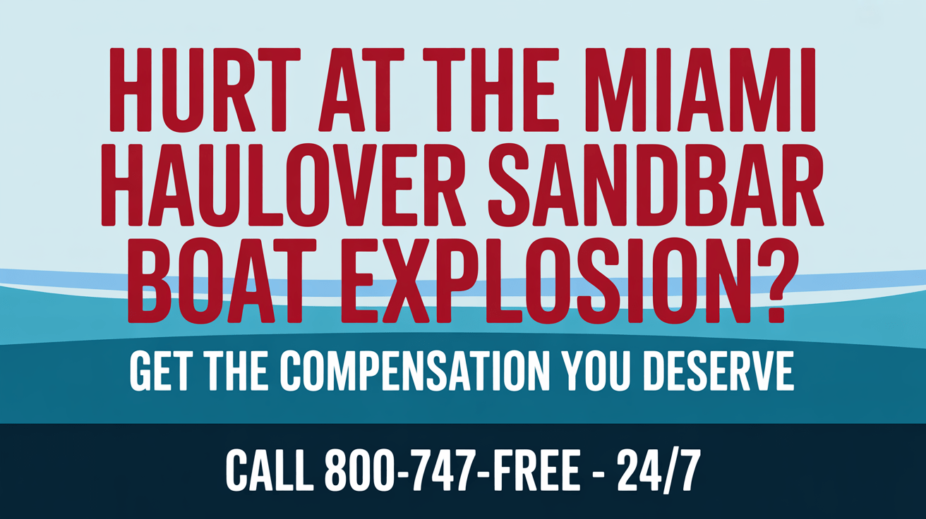 Mass Casualty Explosion at Miami Haulover Sandbar Leaves 11 Injured: What Victims Need to Know