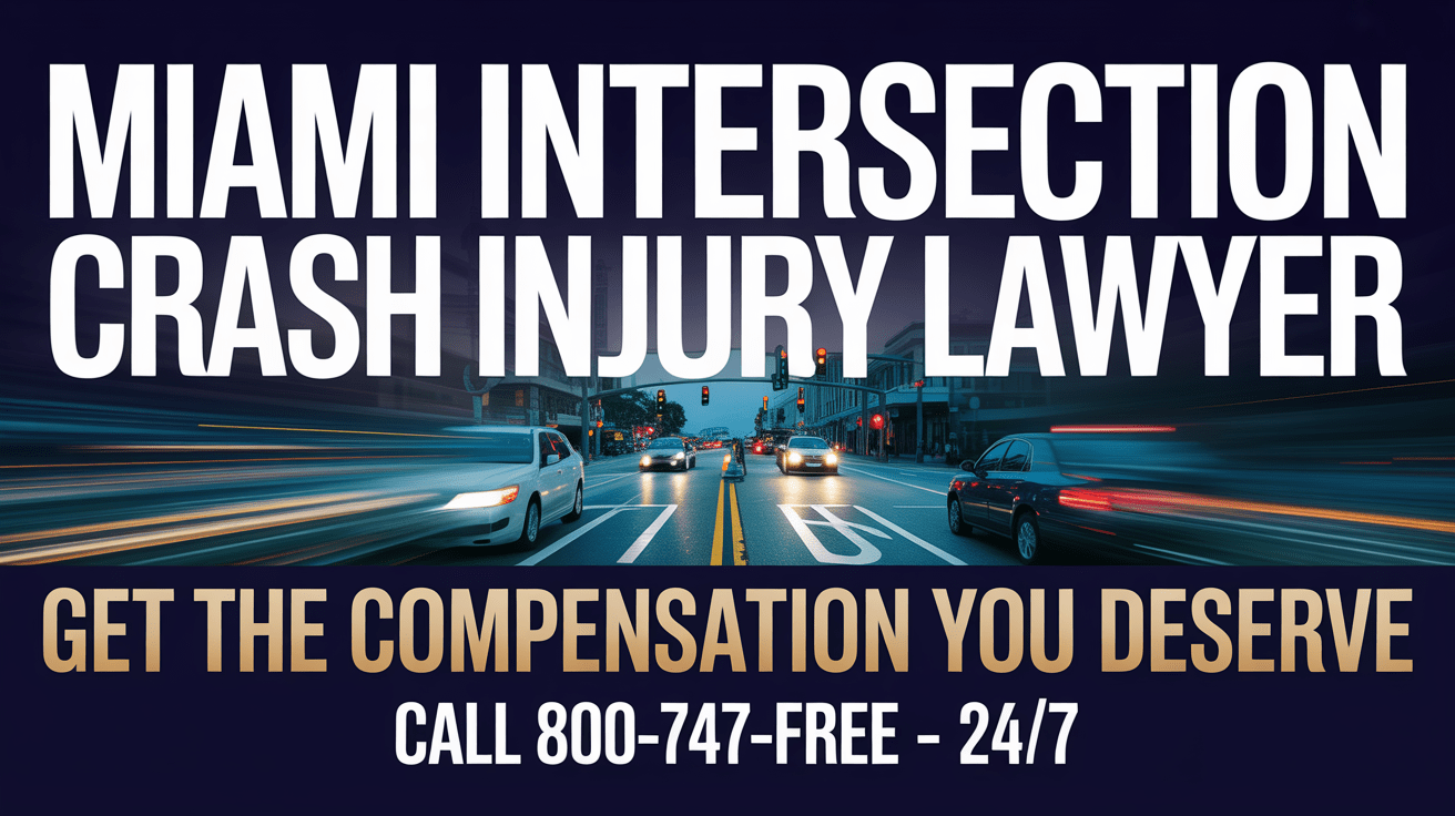 Abogado de lesiones por accidente en intersecciones de Miami