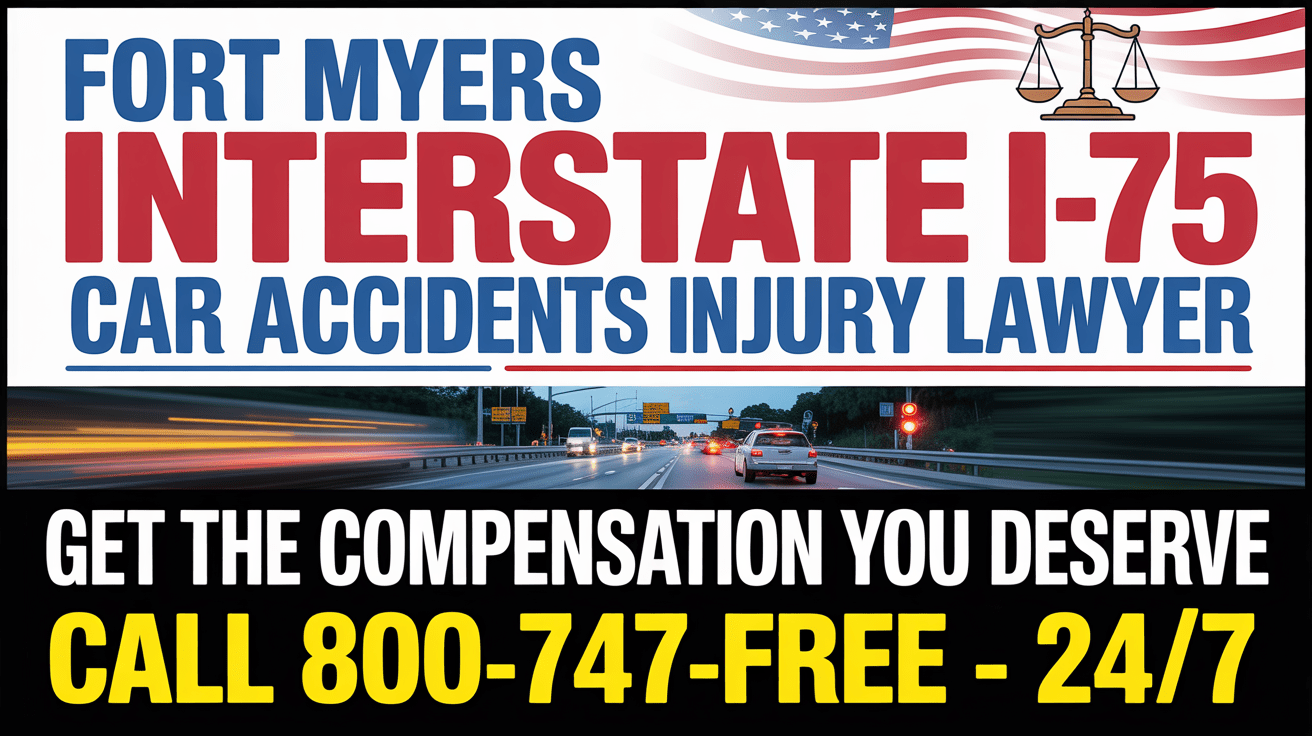 Abogado de lesiones por accidentes de coche en la I-75 de Fort Myers