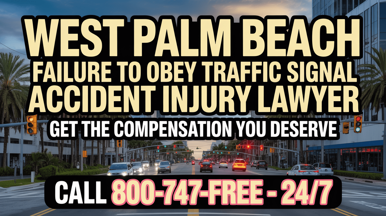 West Palm Beach Failure To Obey Traffic Signal Accident Injury Lawyer