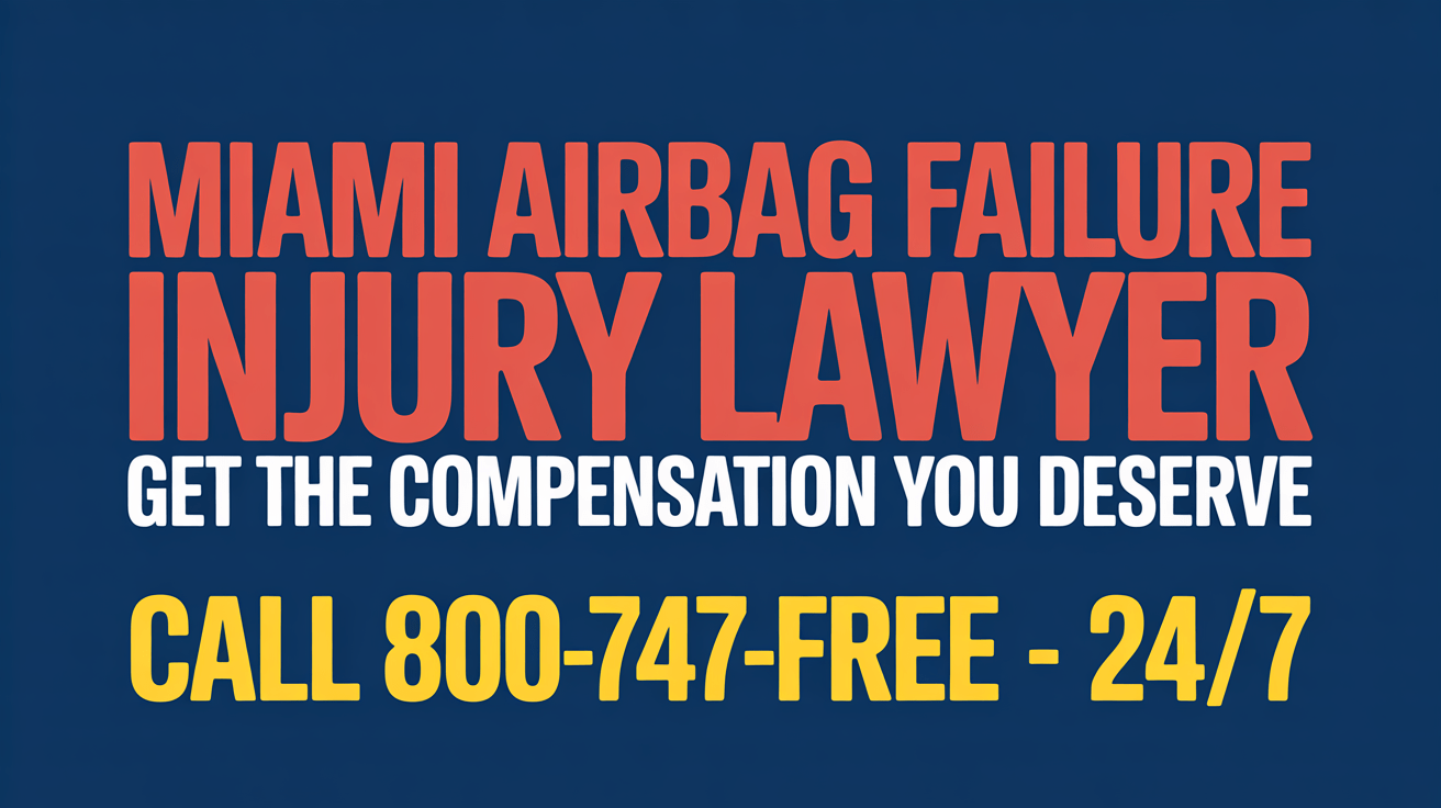 Abogado de lesiones por fallo de airbag en Miami