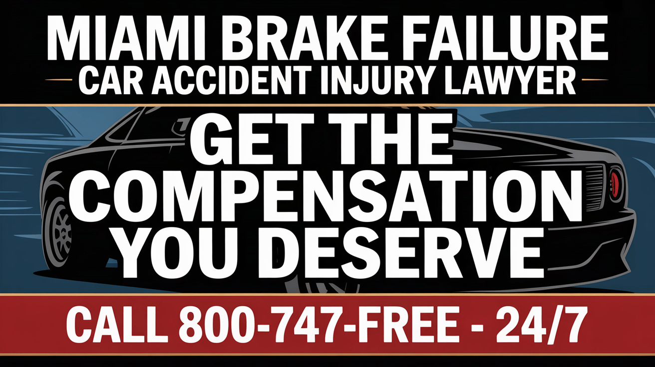 Miami Brake Failure Car Accident Injury Lawyer