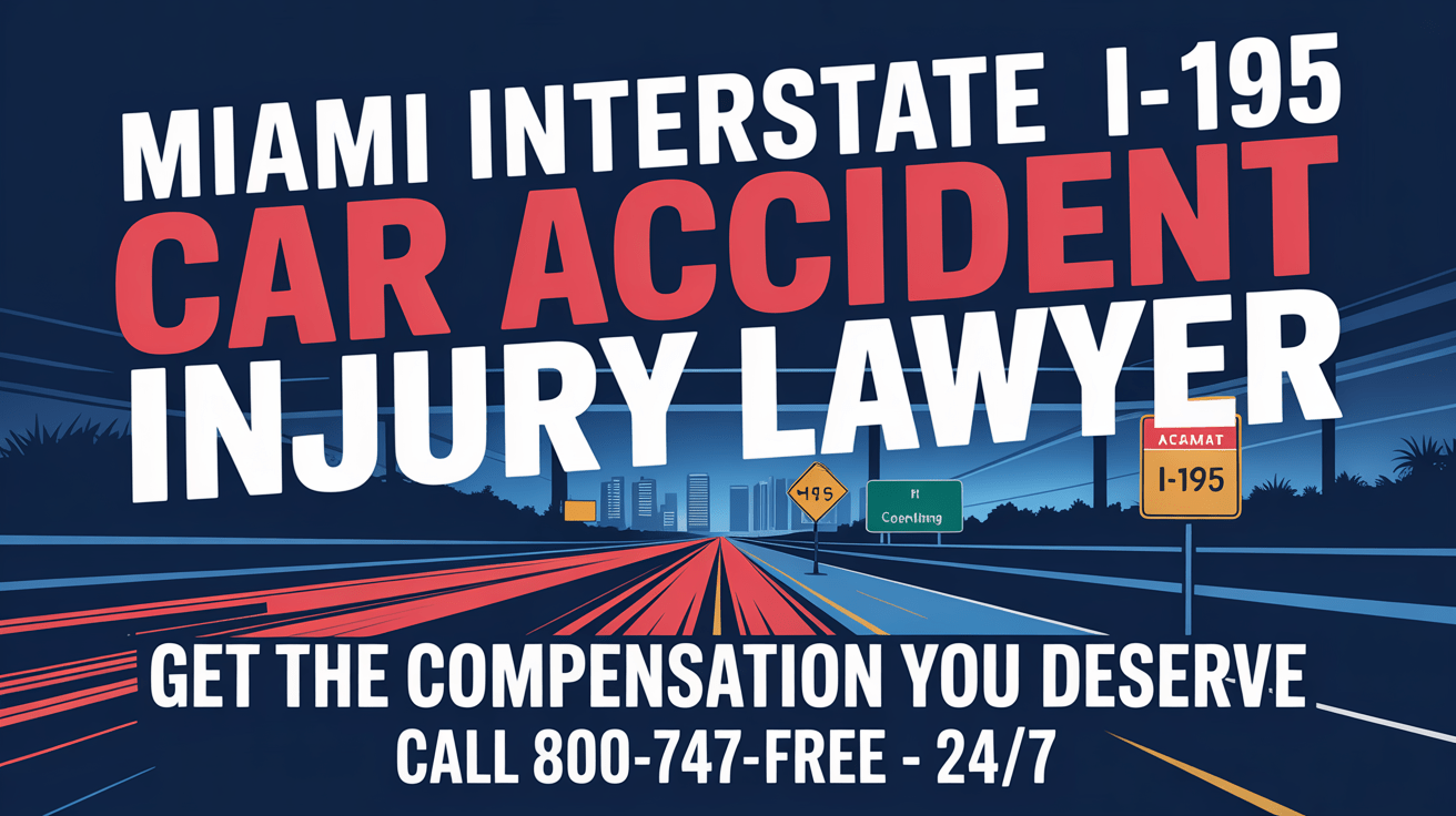 Abogado de Lesiones por Accidentes de Automóviles en la Interestatal I-195 de Miami