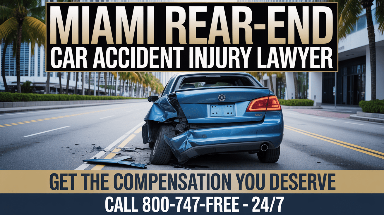Abogado de lesiones por accidente de coche por alcance en Miami