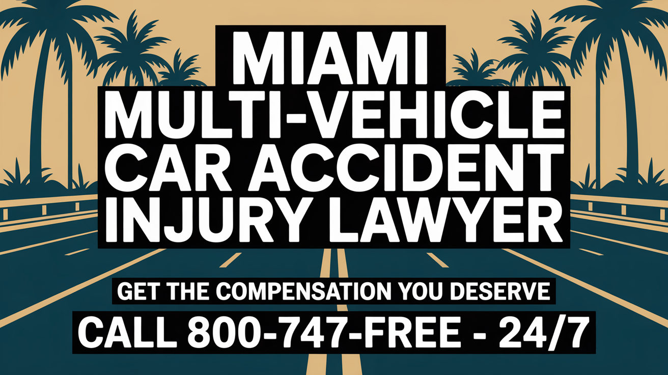Abogado de lesiones por accidentes de automóvil con múltiples vehículos en Miami