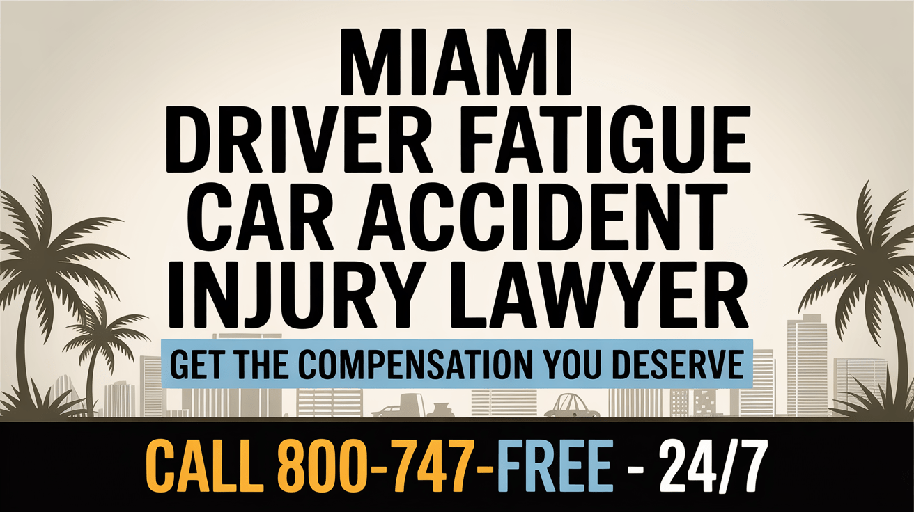 Miami Driver Fatigue Car Accident Injury Lawyer