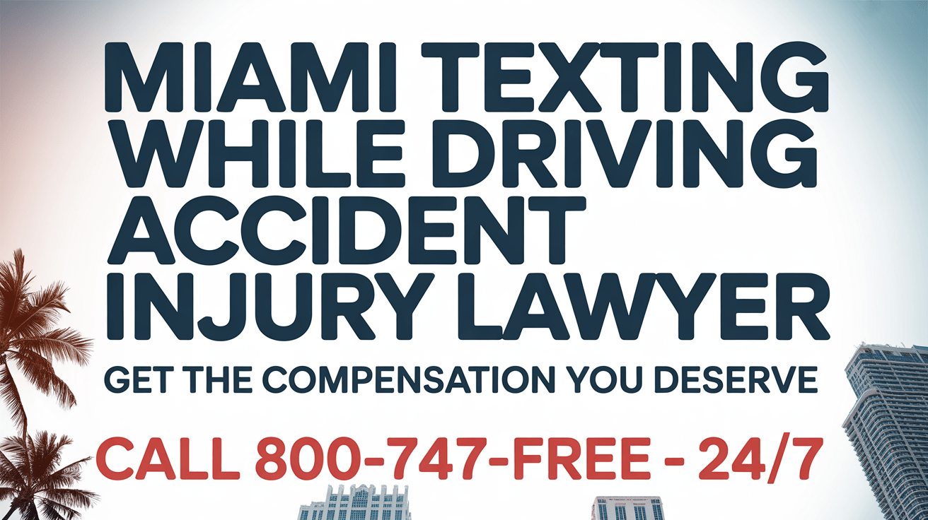 Abogado de Lesiones por Accidentes de Mensajes de Texto en Miami