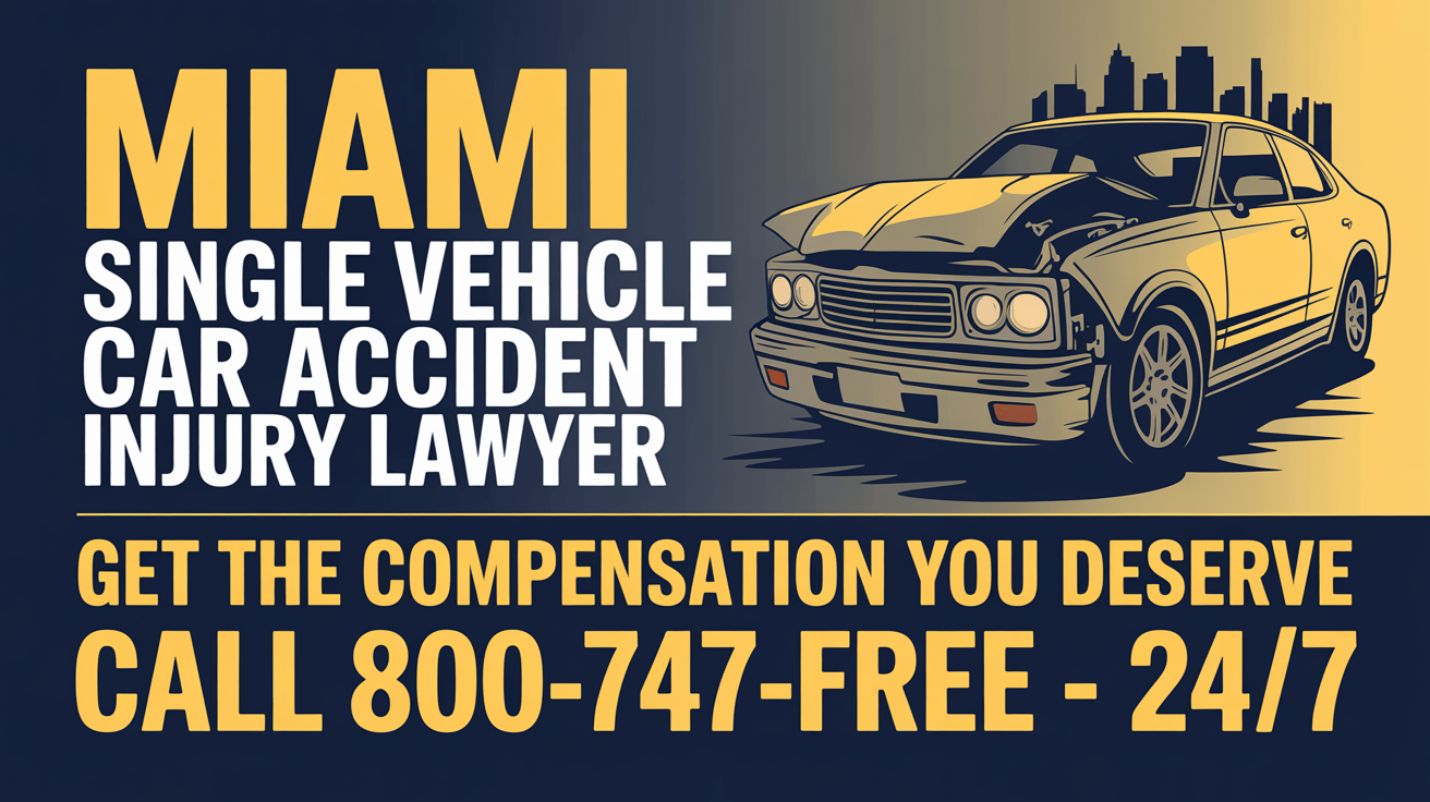 Miami Single Vehicle Car Accident Injury Lawyer