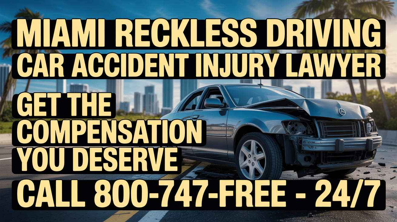 Abogado de Lesiones por Accidente de Coche por Conducción Imprudente en Miami