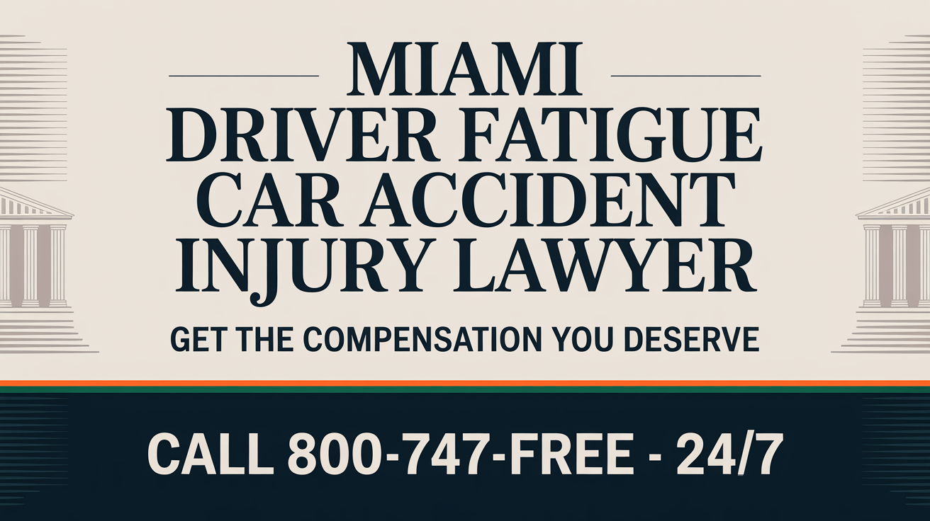 Miami Driver Fatigue Car Accident Injury Lawyer
