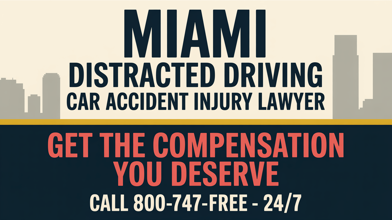 Miami Distracted Driving Car Accident Injury Lawyer