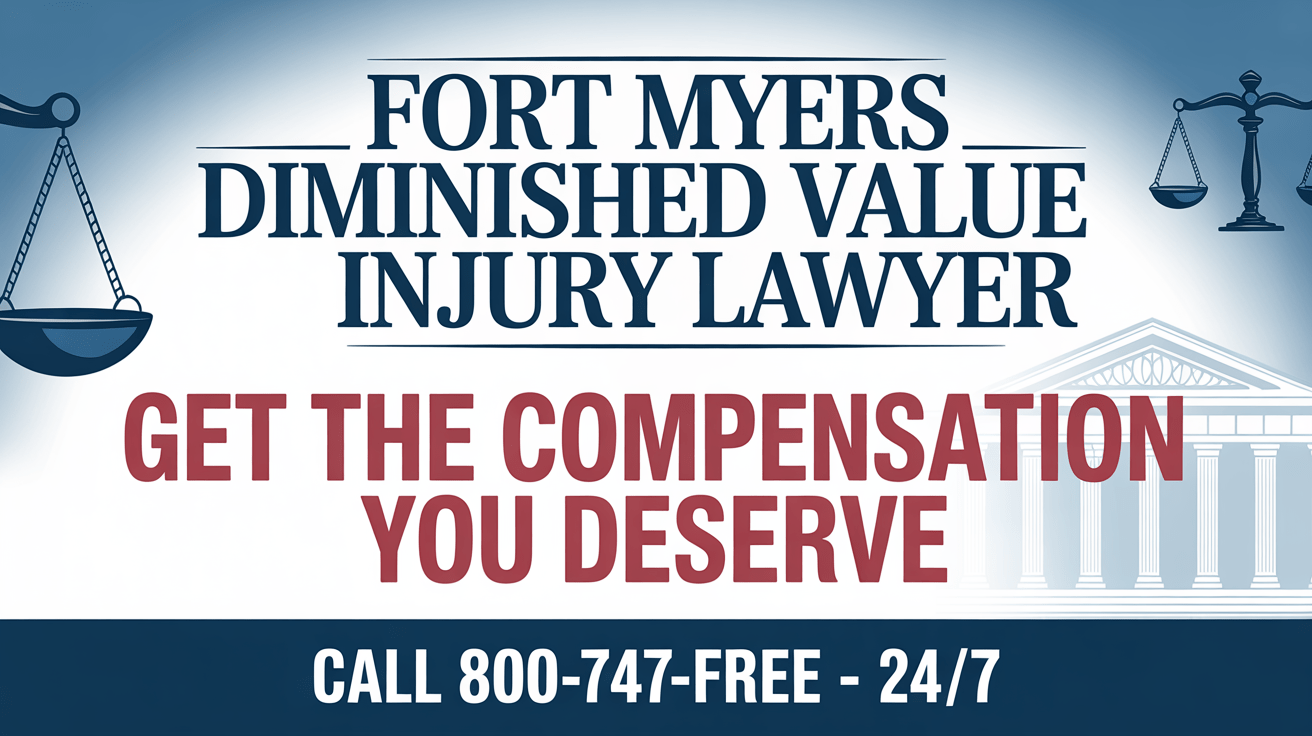Abogado de lesiones por reclamación de valor disminuido en Fort Myers