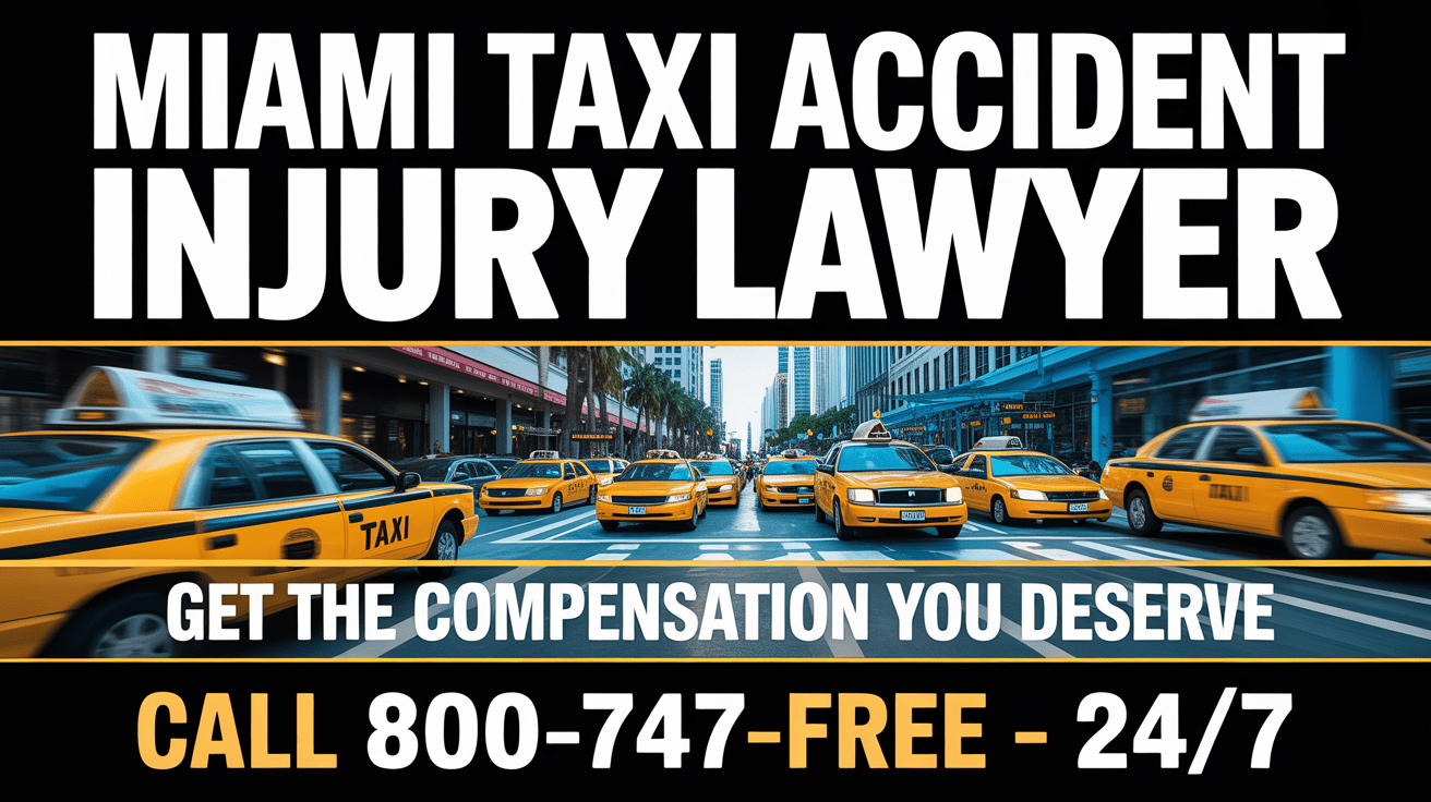 Abogado de lesiones por accidente de taxi en Miami