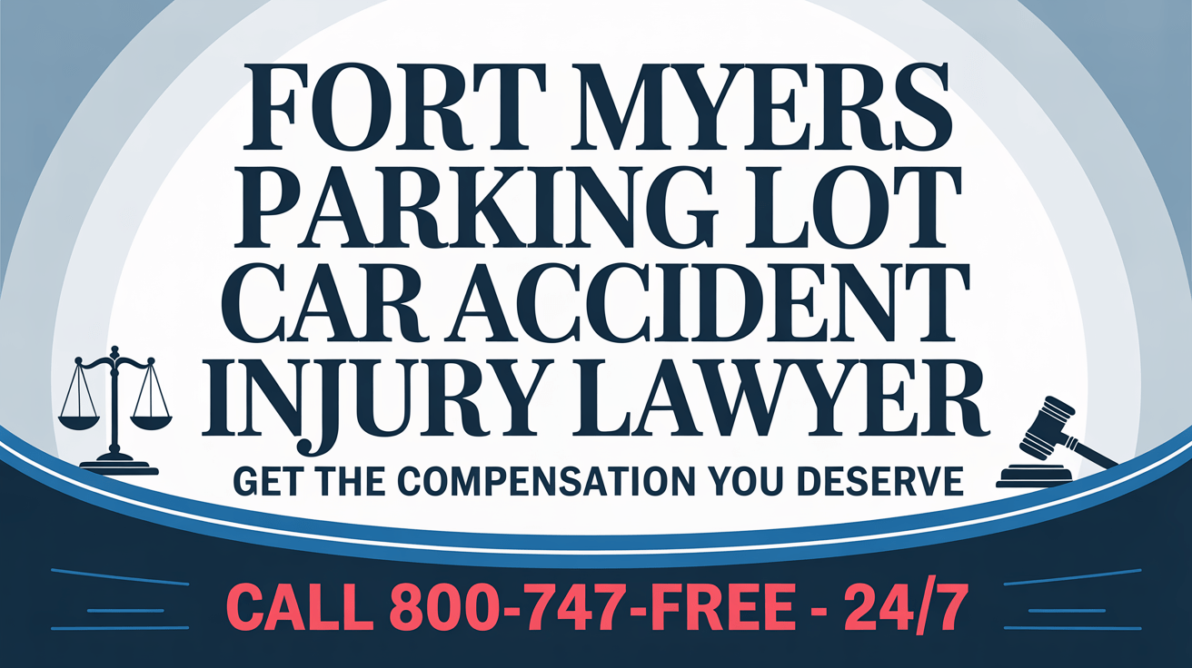 Abogado de lesiones por accidente de automóvil en estacionamiento de Fort Myers