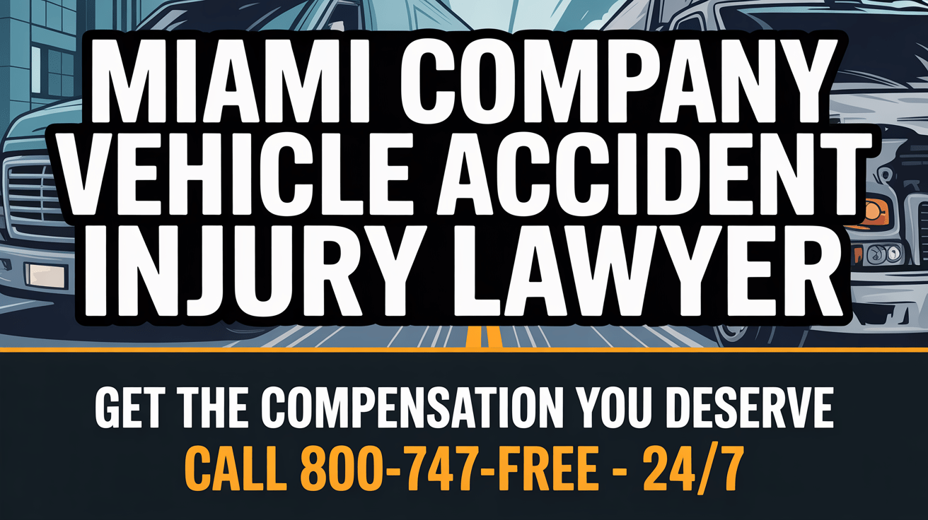 Abogado de lesiones por accidente de vehículo de empresa en Miami